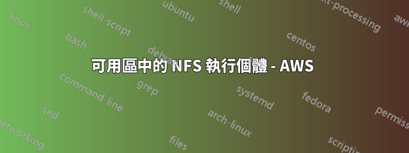 可用區中的 NFS 執行個體 - AWS