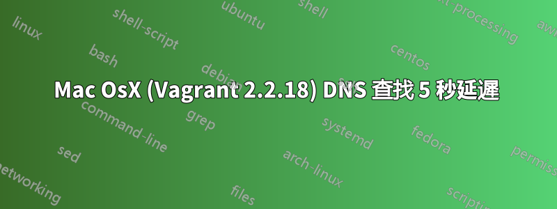 Mac OsX (Vagrant 2.2.18) DNS 查找 5 秒延遲