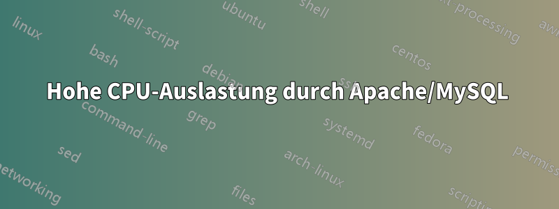 Hohe CPU-Auslastung durch Apache/MySQL