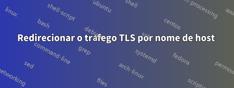 Redirecionar o tráfego TLS por nome de host