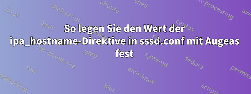 So legen Sie den Wert der ipa_hostname-Direktive in sssd.conf mit Augeas fest