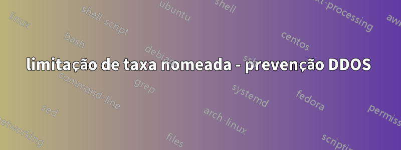 limitação de taxa nomeada - prevenção DDOS