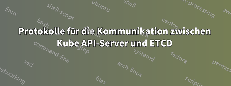 Protokolle für die Kommunikation zwischen Kube API-Server und ETCD