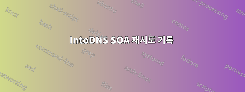 IntoDNS SOA 재시도 기록