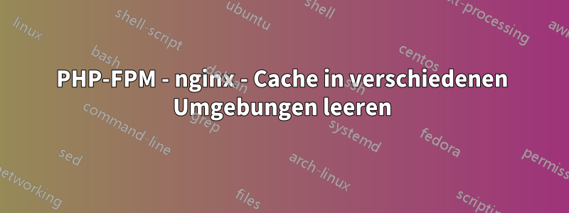 PHP-FPM - nginx - Cache in verschiedenen Umgebungen leeren