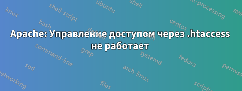 Apache: Управление доступом через .htaccess не работает