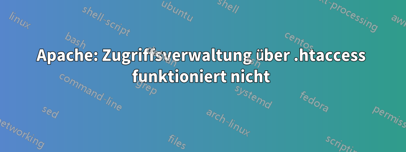 Apache: Zugriffsverwaltung über .htaccess funktioniert nicht