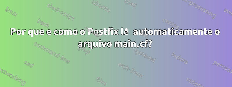 Por que e como o Postfix lê automaticamente o arquivo main.cf?