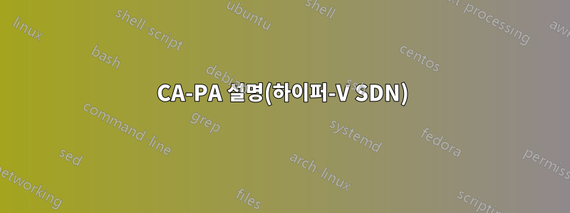 CA-PA 설명(하이퍼-V SDN)