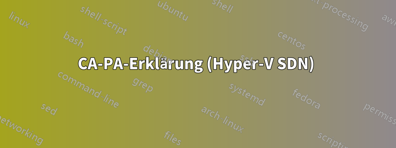 CA-PA-Erklärung (Hyper-V SDN)