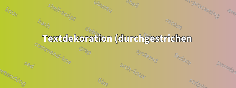 Textdekoration (durchgestrichen) in der Spalte „Abhängig von“ der Fehlerliste