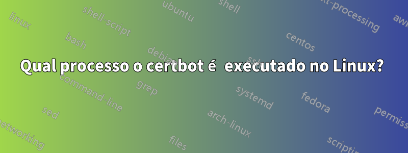 Qual processo o certbot é executado no Linux?