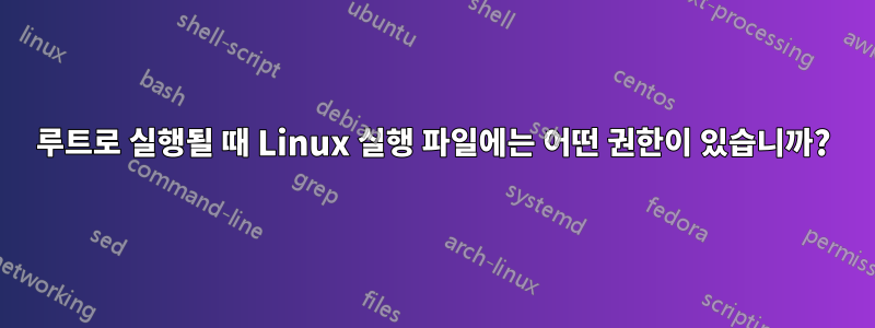 루트로 실행될 때 Linux 실행 파일에는 어떤 권한이 있습니까?