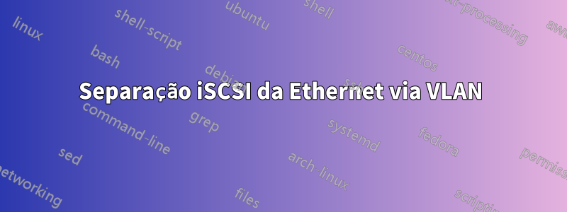 Separação iSCSI da Ethernet via VLAN