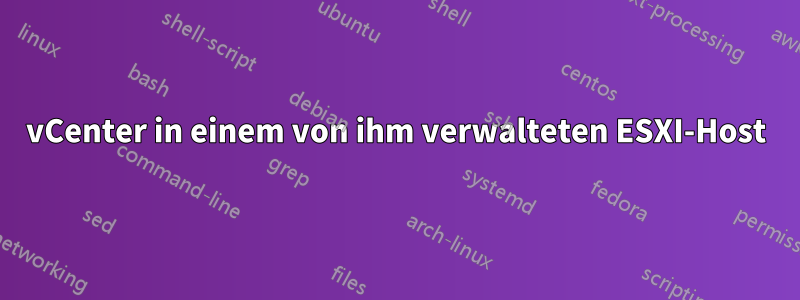 vCenter in einem von ihm verwalteten ESXI-Host