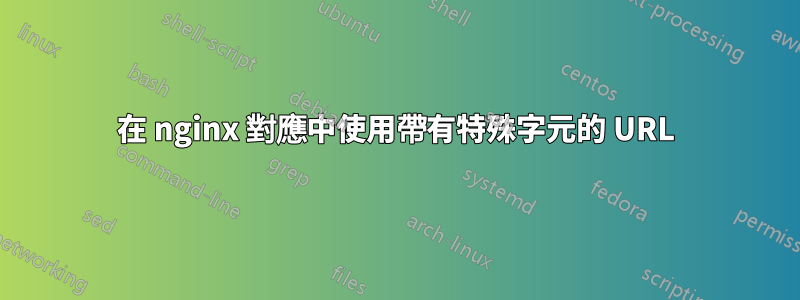 在 nginx 對應中使用帶有特殊字元的 URL