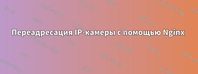 Переадресация IP-камеры с помощью Nginx