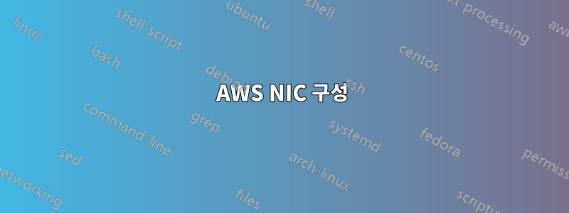 AWS NIC 구성