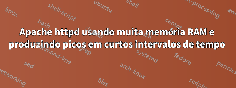 Apache httpd usando muita memória RAM e produzindo picos em curtos intervalos de tempo