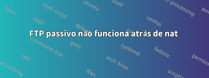 FTP passivo não funciona atrás de nat