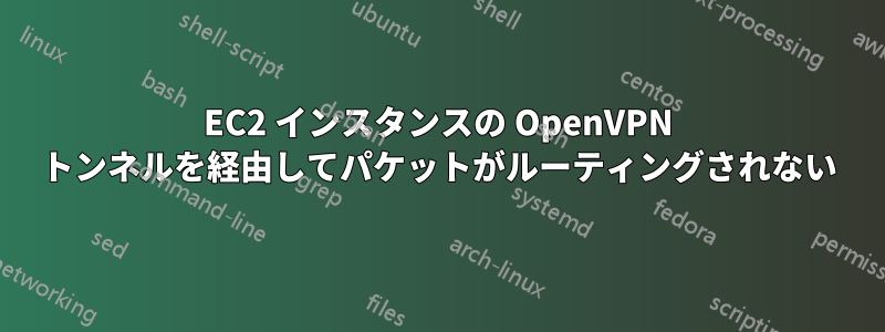 EC2 インスタンスの OpenVPN トンネルを経由してパケットがルーティングされない