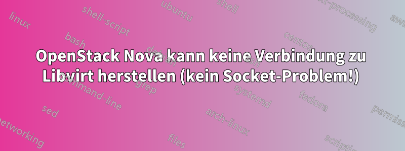 OpenStack Nova kann keine Verbindung zu Libvirt herstellen (kein Socket-Problem!)