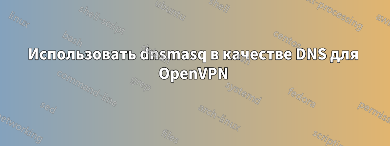 Использовать dnsmasq в качестве DNS для OpenVPN