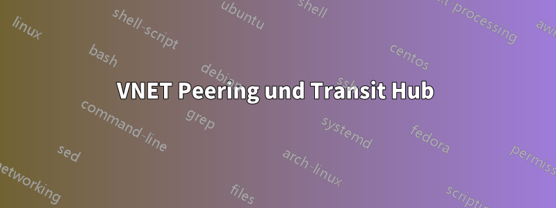 VNET Peering und Transit Hub