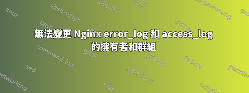 無法變更 Nginx error_log 和 access_log 的擁有者和群組