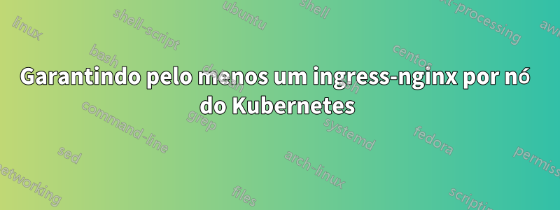 Garantindo pelo menos um ingress-nginx por nó do Kubernetes