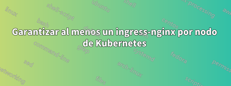 Garantizar al menos un ingress-nginx por nodo de Kubernetes