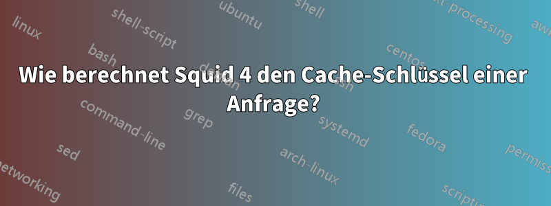 Wie berechnet Squid 4 den Cache-Schlüssel einer Anfrage?