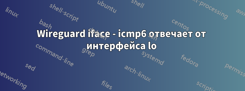 Wireguard iface - icmp6 отвечает от интерфейса lo