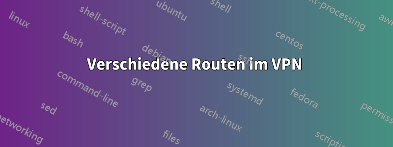 Verschiedene Routen im VPN