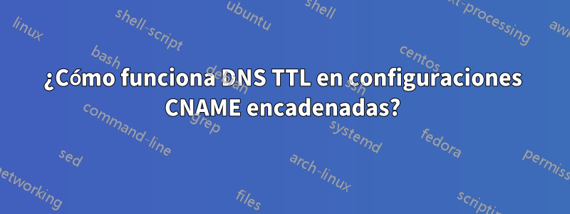 ¿Cómo funciona DNS TTL en configuraciones CNAME encadenadas?