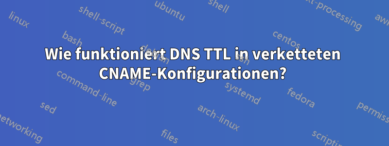 Wie funktioniert DNS TTL in verketteten CNAME-Konfigurationen?