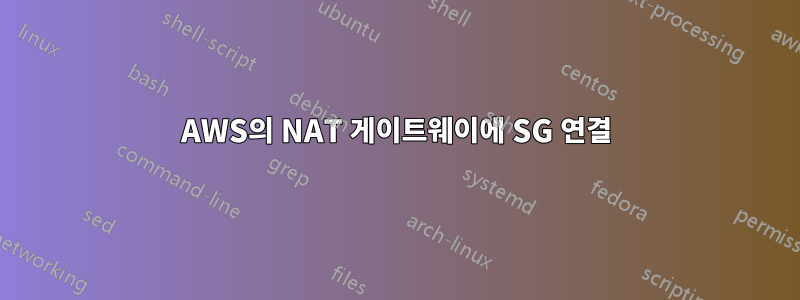 AWS의 NAT 게이트웨이에 SG 연결