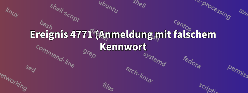 Ereignis 4771 (Anmeldung mit falschem Kennwort) Zeigt nicht den richtigen Client an