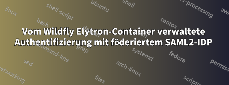 Vom Wildfly Elytron-Container verwaltete Authentifizierung mit föderiertem SAML2-IDP