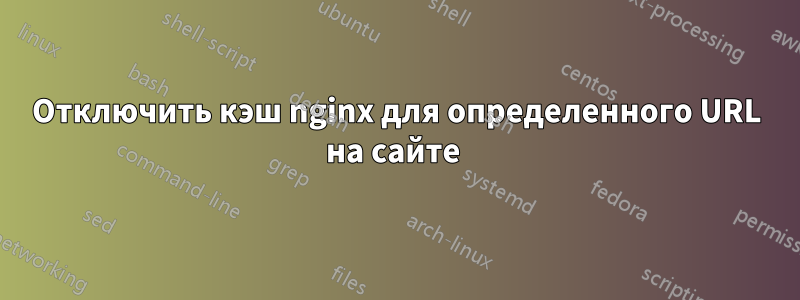 Отключить кэш nginx для определенного URL на сайте 