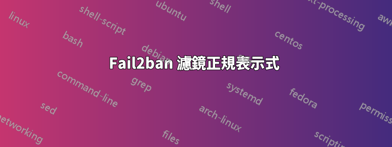 Fail2ban 濾鏡正規表示式