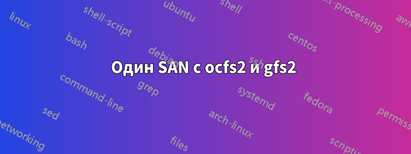 Один SAN с ocfs2 и gfs2