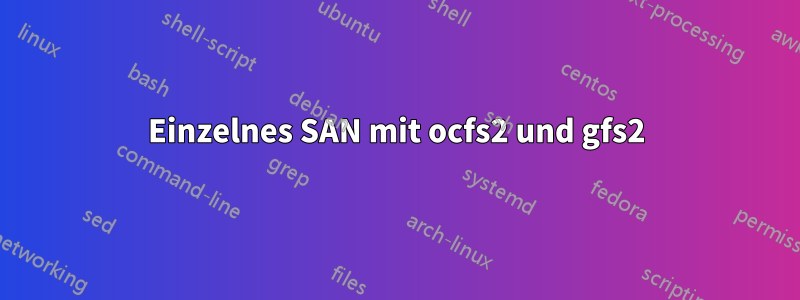 Einzelnes SAN mit ocfs2 und gfs2