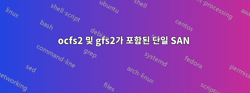 ocfs2 및 gfs2가 포함된 단일 SAN