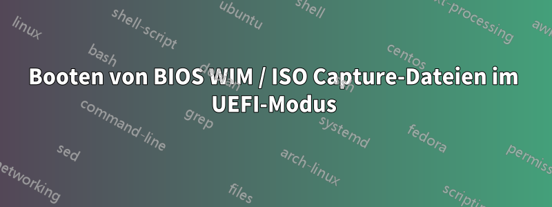 Booten von BIOS WIM / ISO Capture-Dateien im UEFI-Modus