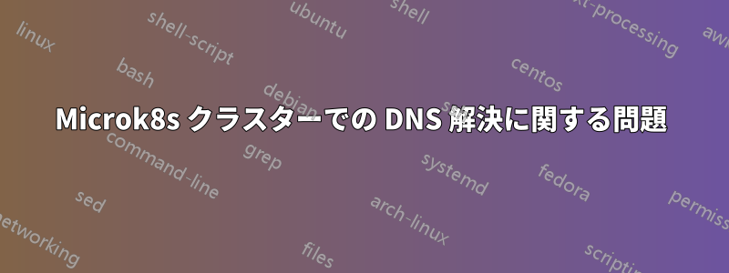 Microk8s クラスターでの DNS 解決に関する問題