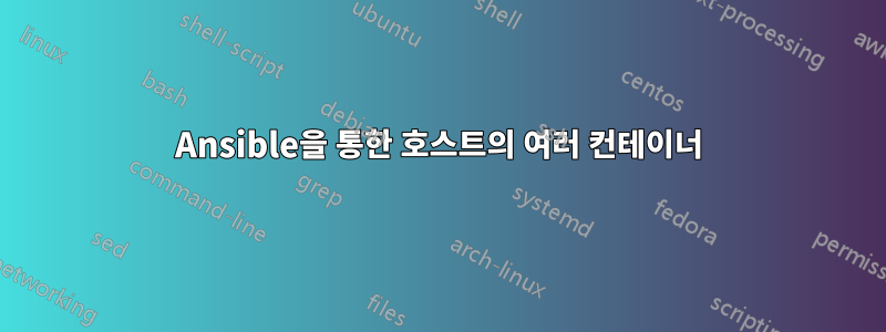 Ansible을 통한 호스트의 여러 컨테이너