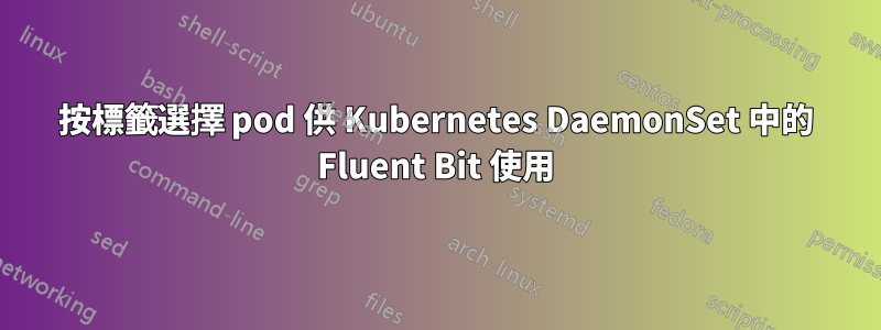 按標籤選擇 pod 供 Kubernetes DaemonSet 中的 Fluent Bit 使用