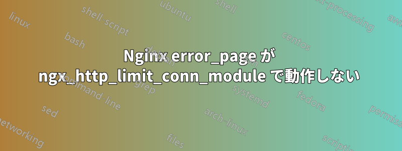 Nginx error_page が ngx_http_limit_conn_module で動作しない