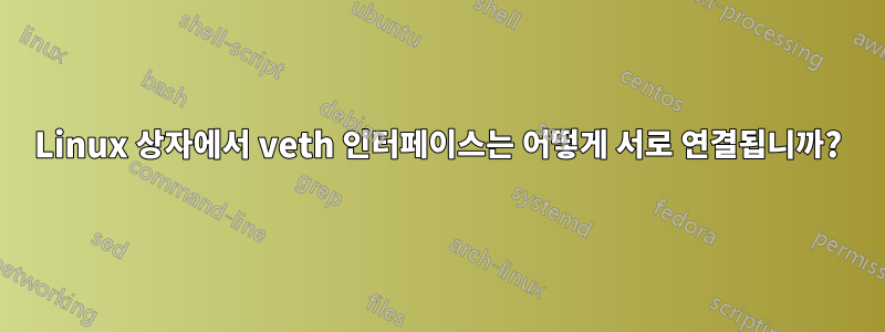 Linux 상자에서 veth 인터페이스는 어떻게 서로 연결됩니까?